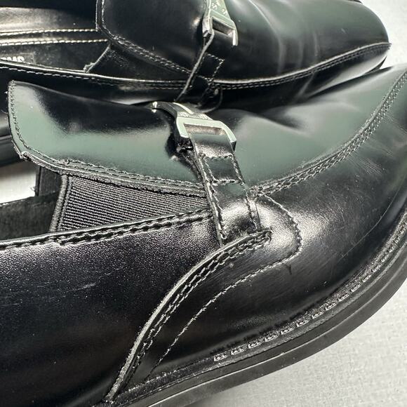 Stacy Adams Men's Loafer Adrian Size 11M Slip-On Bike Toe Bit Leather Suave - Picture 15 of 16